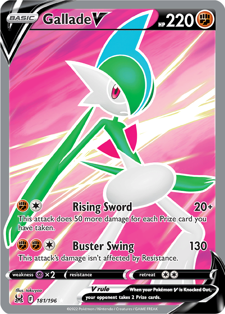 Gallade V - 181/196 - Full Art Rare
