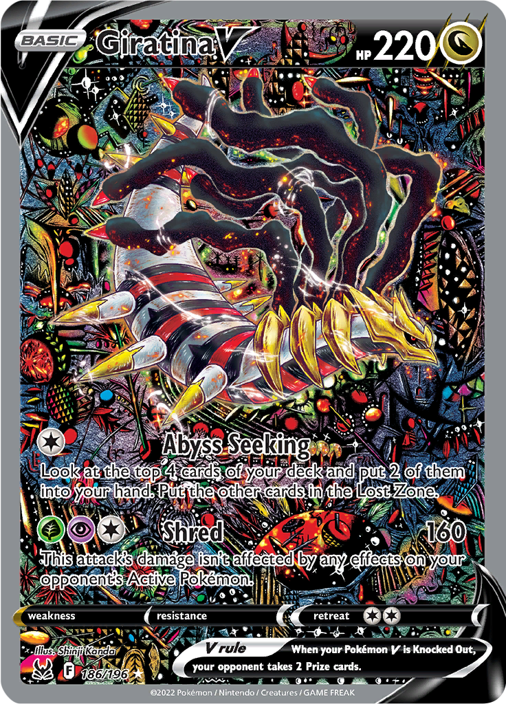 Giratina V - 186/196 - Full Art Rare