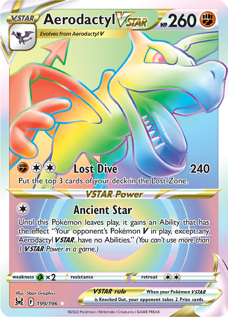 Aerodactyl VSTAR - 199/196 - Rainbow Rare