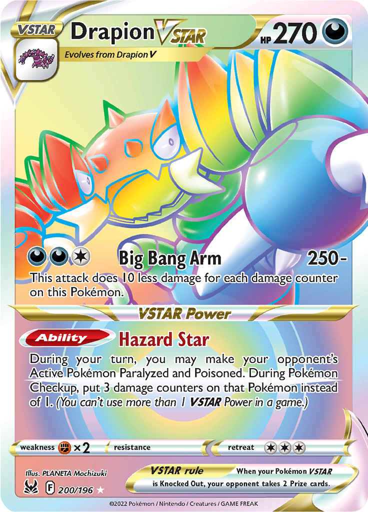 Drapion VSTAR - 200/196 - Rainbow Rare