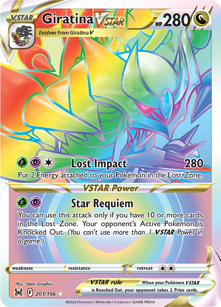 Giratina VSTAR - 201/196 - Rainbow Rare