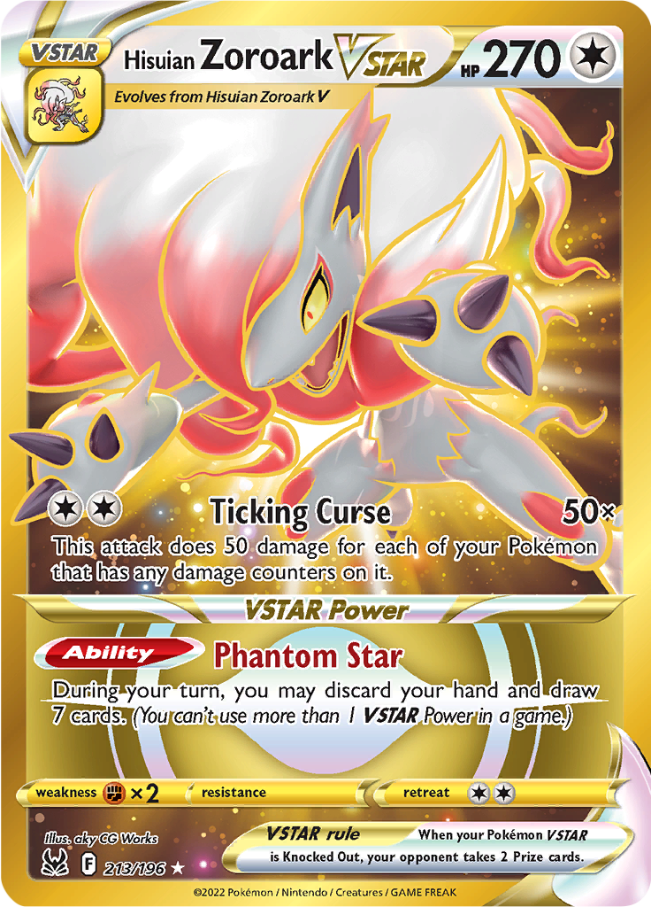 Hisuian Zoroark VSTAR - 213/196 - Secret Rare
