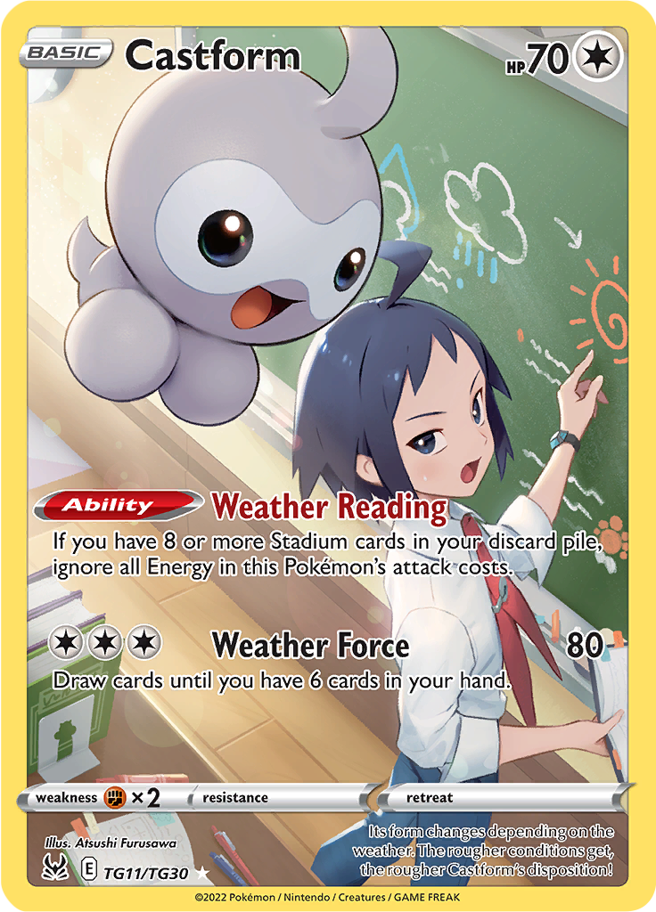 Castform - TG11/TG30 - Character Holo Rare