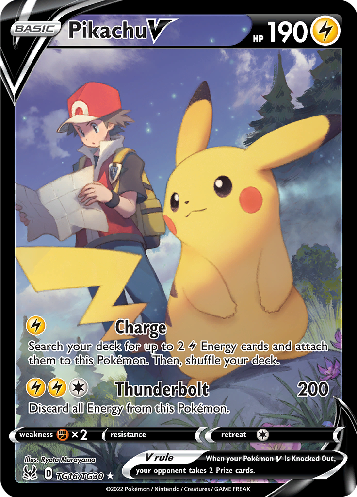 Pikachu V - TG16/TG30 - Character Super Rare