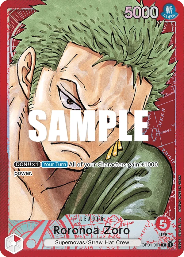 Roronoa Zoro - OP01-001 - Alternate
