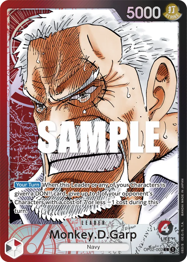 Monkey.D.Garp - OP02-002 - Alternate