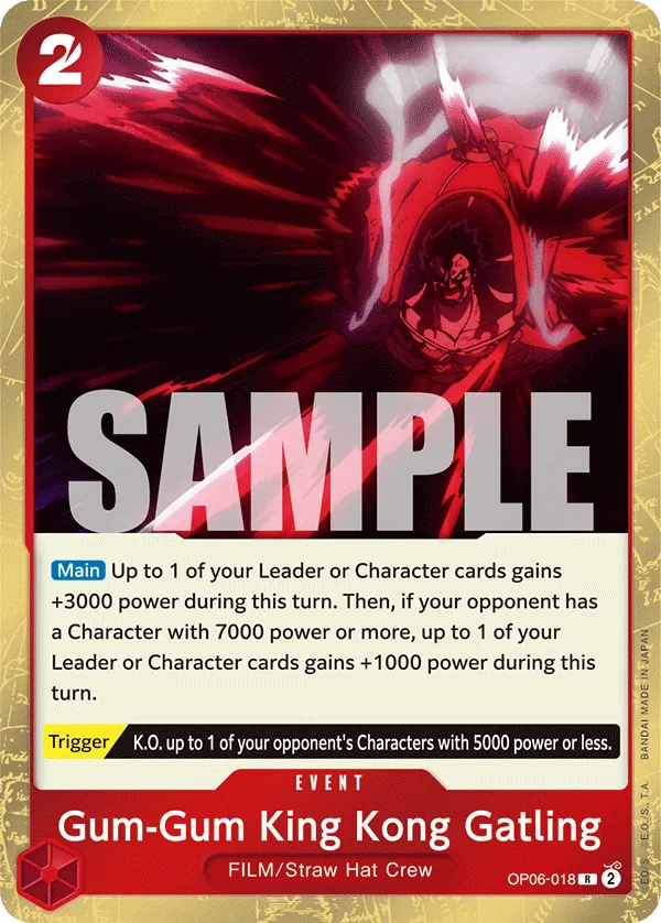 Gum-Gum King Kong Gatling - OP06-018 - Rare