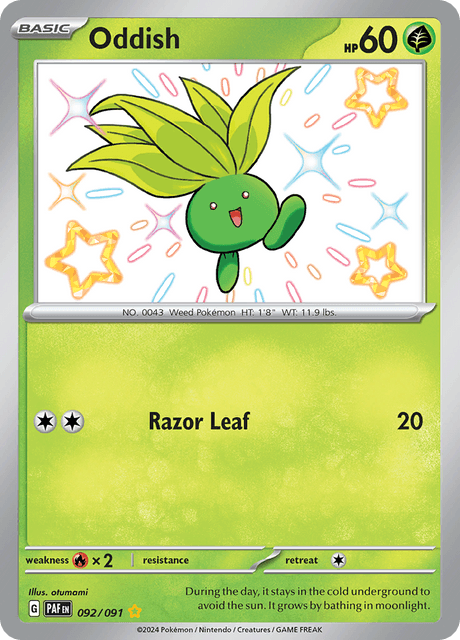 Oddish -92/91 - Shiny Rare