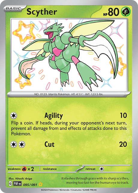 Scyther -95/91 - Shiny Rare