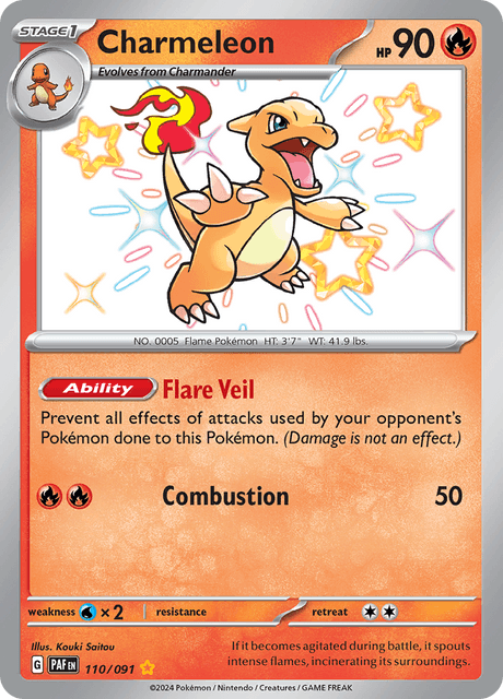 Charmeleon -110/91 - Shiny Rare