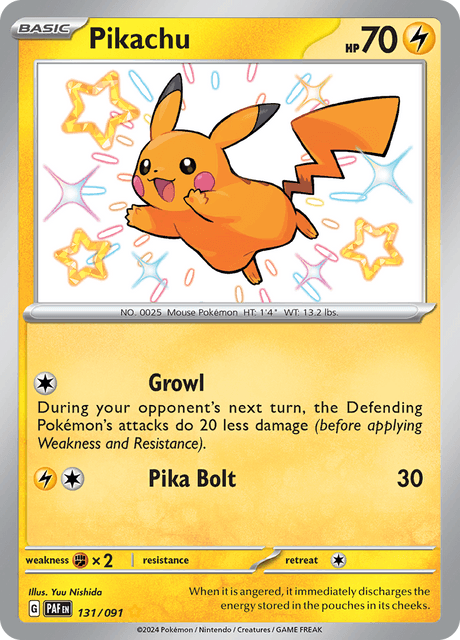 Pikachu -131/91 - Shiny Rare ESPAÑOL