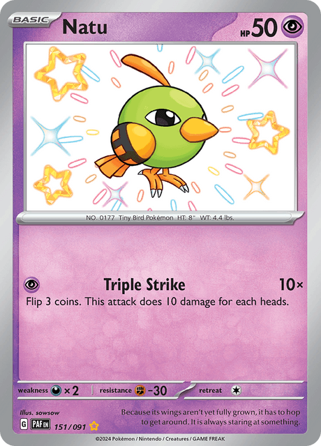 Natu -151/91 - Shiny Rare