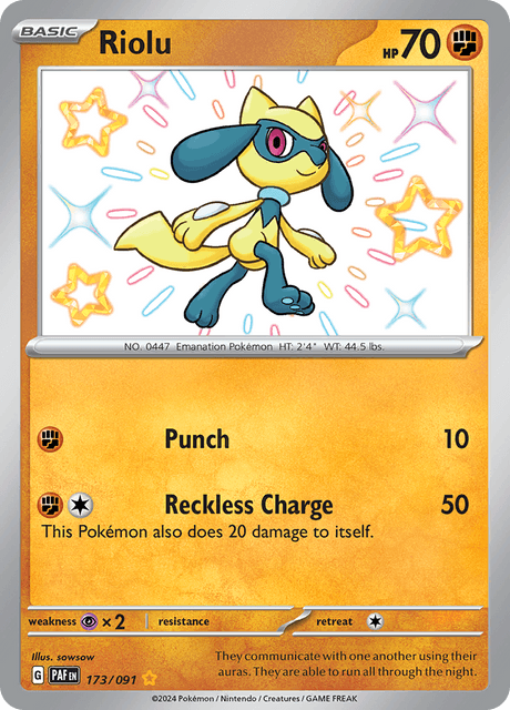 Riolu -173/91 - Shiny Rare