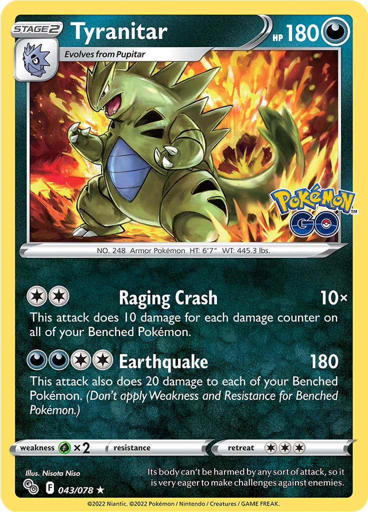 Tyranitar - 43/78 - Holo Rare