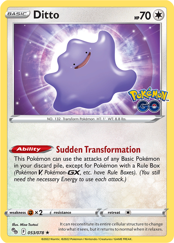 Ditto - 53/78 - Holo Rare