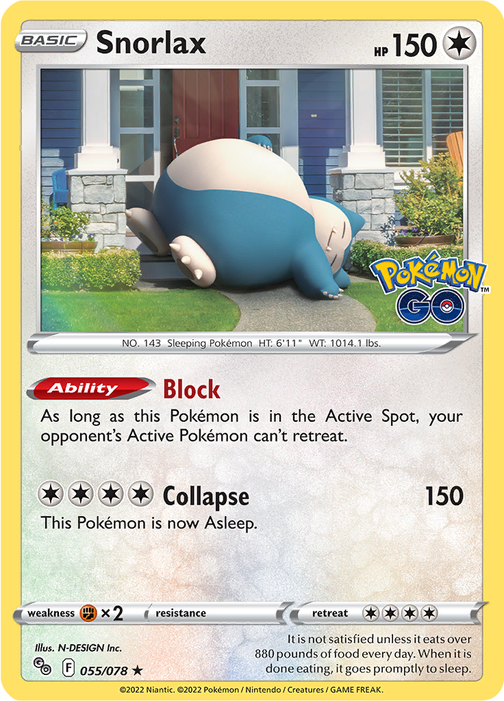 Snorlax - 55/78 - Holo Rare ESPAÑOL