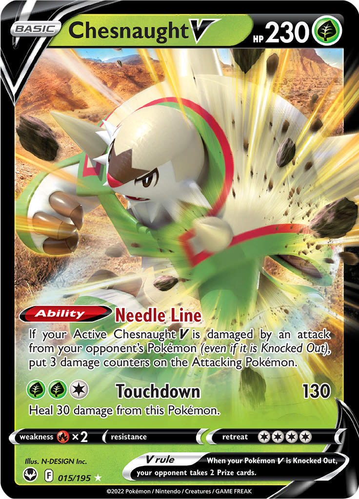 Chesnaught V - 15/195 - Ultra Rare