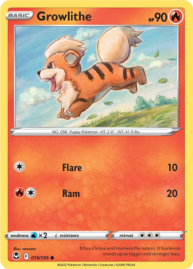 Growlithe - 19/195 - Common