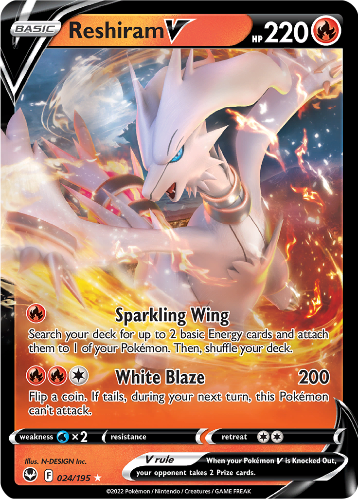 Reshiram V - 24/195 - Ultra Rare