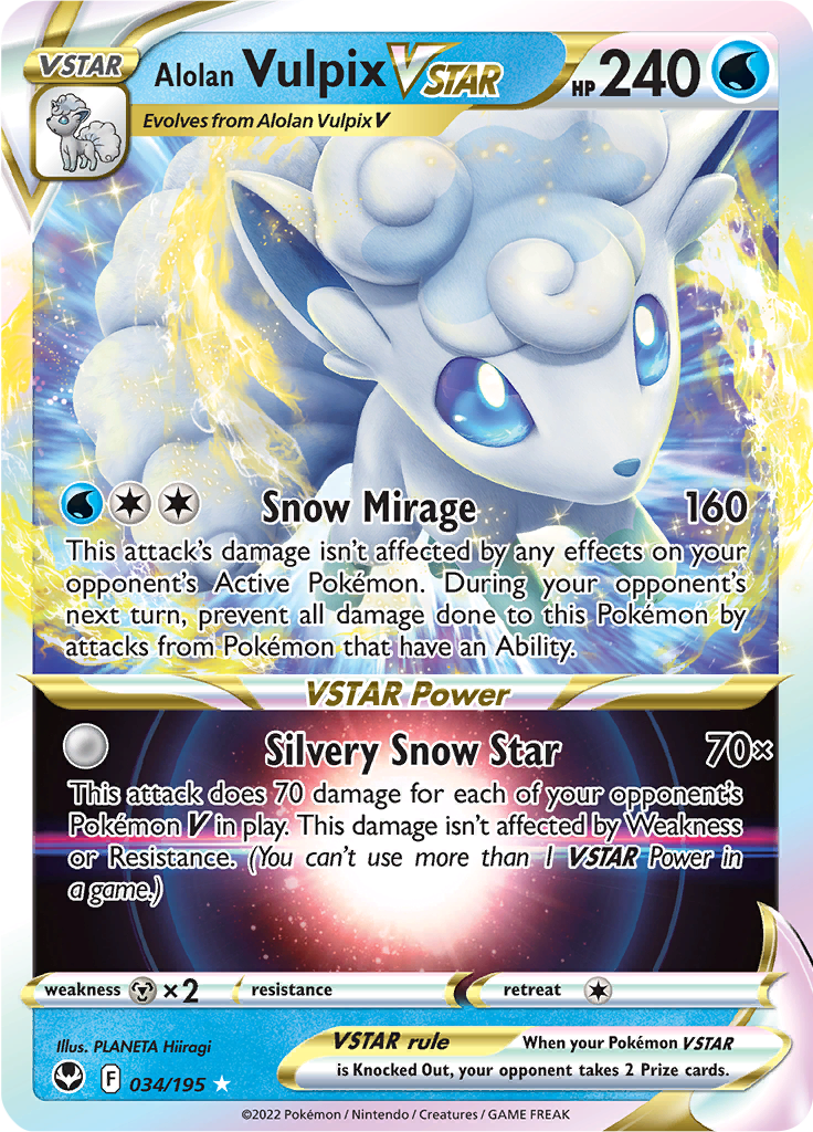 Alolan Vulpix VSTAR - 34/195 - Ultra Rare