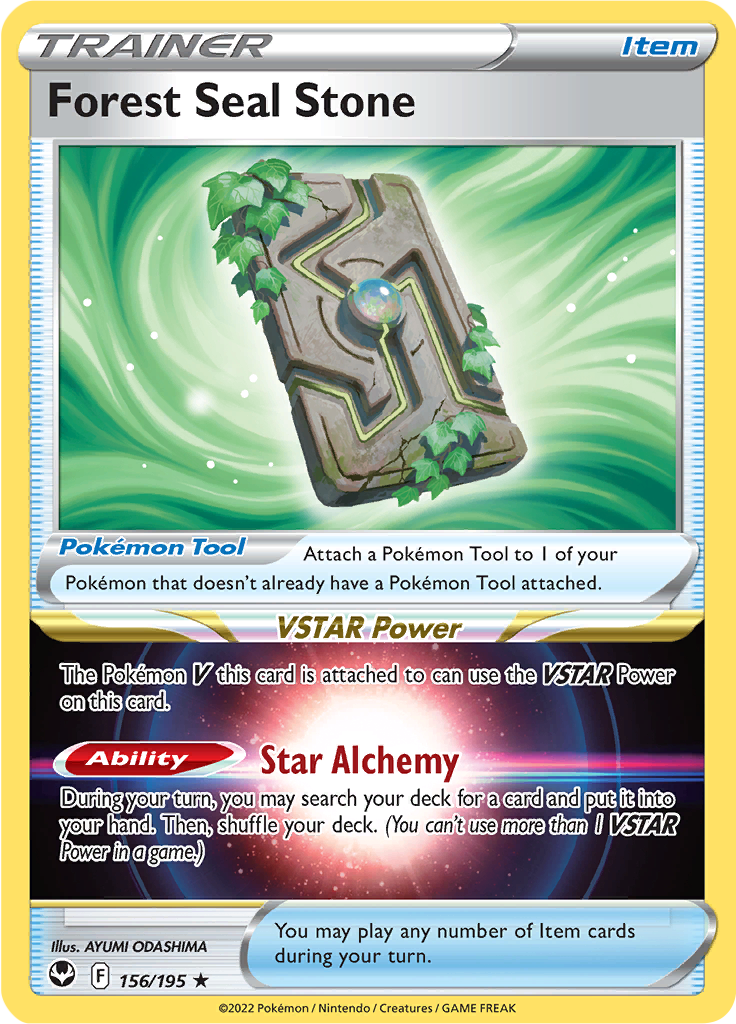 Forest Seal Stone - 156/195 - Holo Rare