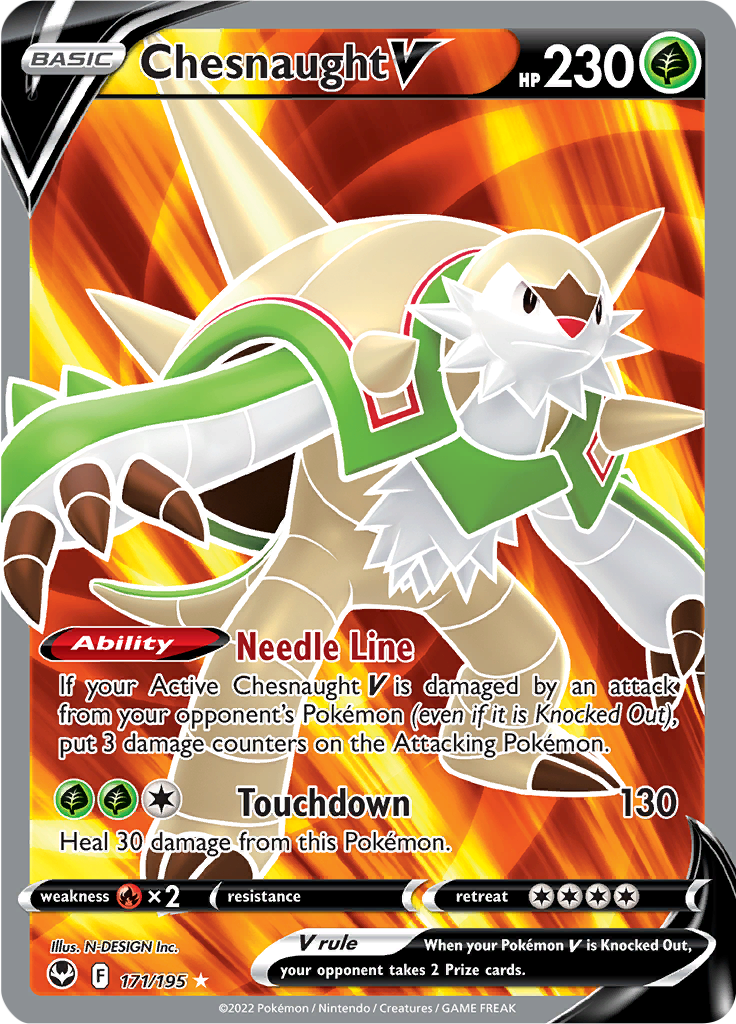 Chesnaught V - 171/195 - Full Art Rare