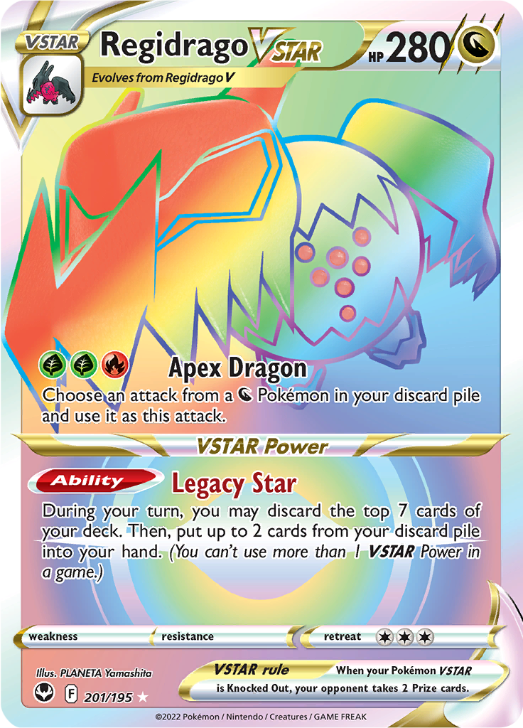 Regidrago VSTAR - 201/195 - Rainbow Rare