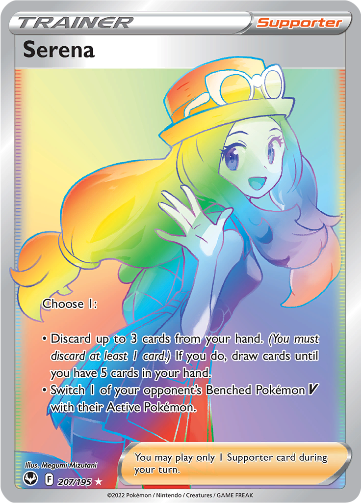 Serena - 207/195 - Rainbow Rare